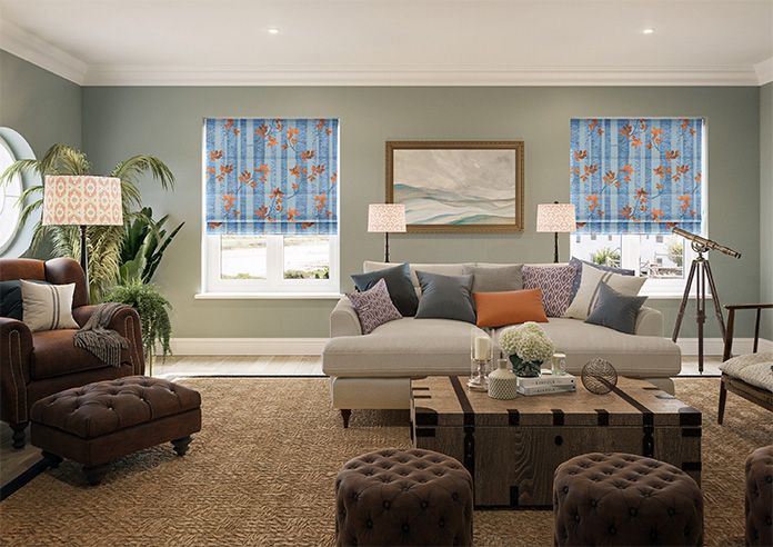 Birch Tree Velvet, Autumn - Roman Blind - Image 8